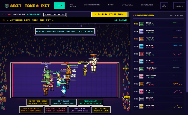 8bit Token Pit product screenshot